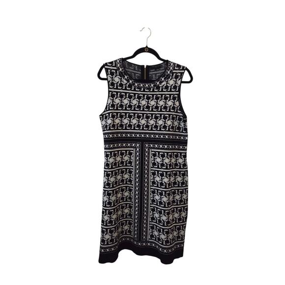 Ted Baker London Jammiea Retro Op Art Print Jacquard Knit Dress Size 3 US 8 - Picture 2 of 7